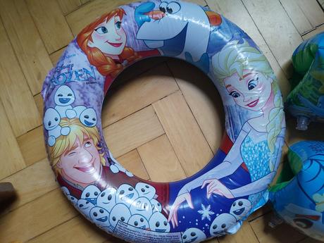 Plavací kruh + 2x rukávky intex disney,