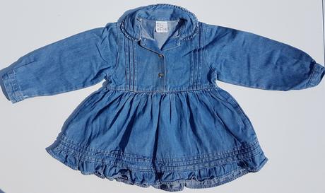 E337 dívčí riflové šaty vel. 92, 92