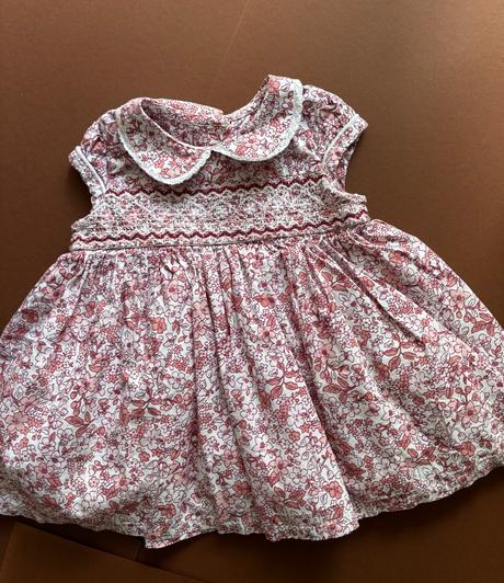 Šatičky s květy - v.0/3 měs., nutmeg,62