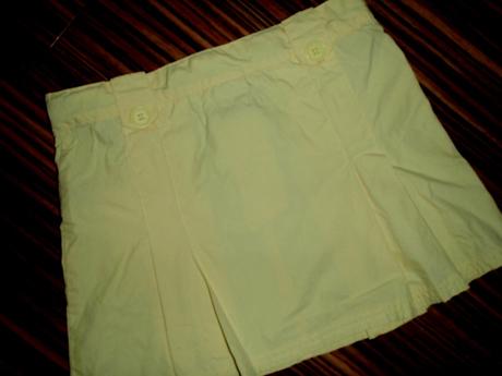 Žlutá sportovní skládaná sukýnka, girl2girl,116