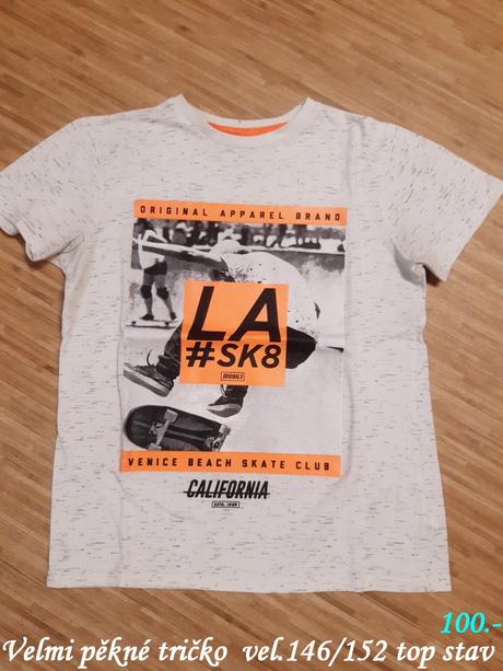 Tričko melír vel.146-152, 146