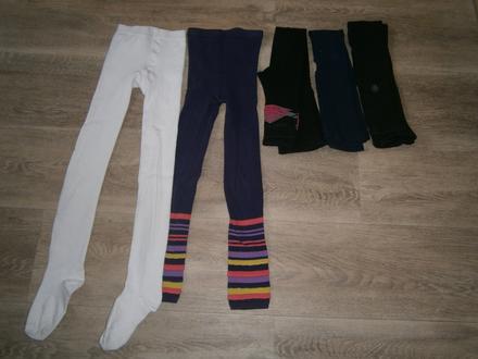 Legíny + punčocháče vel. 122-128, 122