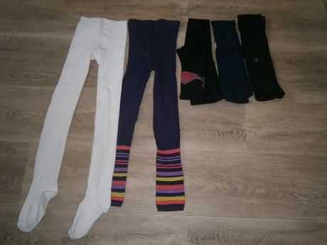 Legíny + punčocháče vel. 122-128, 122