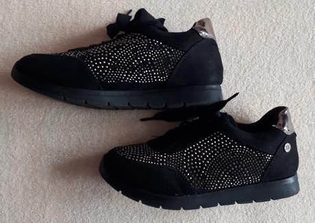 Dětské boty, botky, černé s kamínky, vel.32, 32