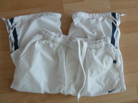 Bílé sportovní 3/4 kalhoty nike vel. l, nike,l
