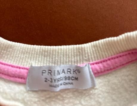 K1/ mikina krémové barvy - v.2/3 roky, primark,98
