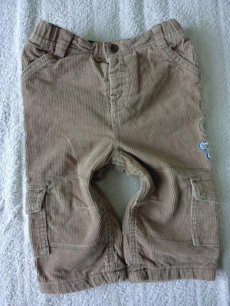 Manšestrové podšité kalhoty, next,80