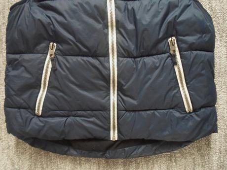 Modrá zateplená vesta vestička h&m, h&m,152