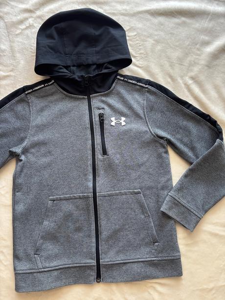 K11/ mikina šedá zn. under armour - v.146/152, under armour,152