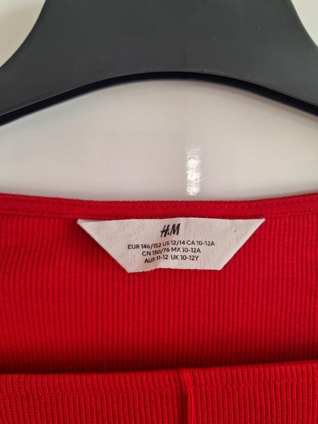 Top tričko crop top nový vel. 146 / 152, h&m,146