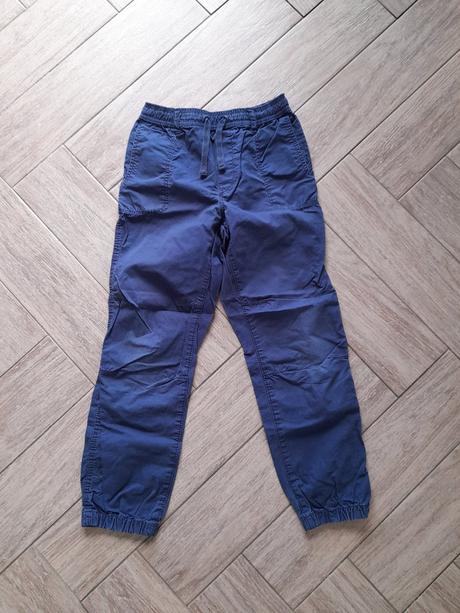 Slabé plátěné jogger kalhoty zn. hm, vel. 128, h&m,128