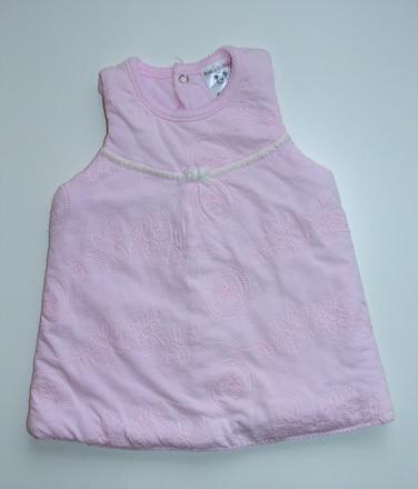 P74 růžové teplé šaty vel. 74, 74