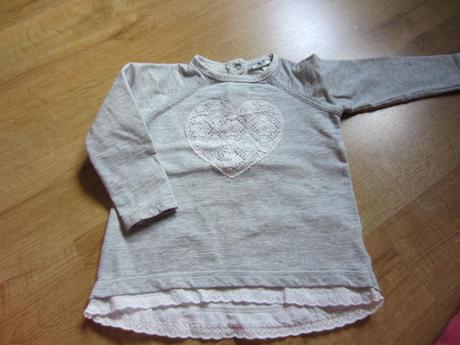 Srdíčková mikina s kraječkou kappahl, kappahl,80