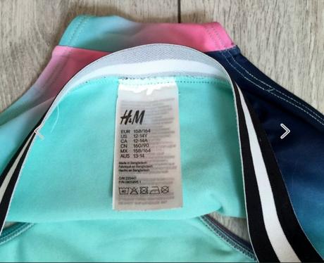 Dievčenske dvojdielne plávky 158-164/12-14, h&m,158