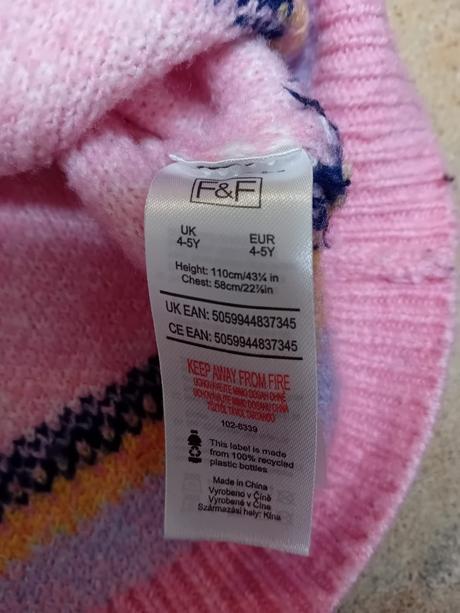 Svetr f&f, vel. 110, f&f,110