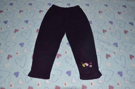 Teplé  kalhoty, tepláčky, chlupatkové, zip zap,110