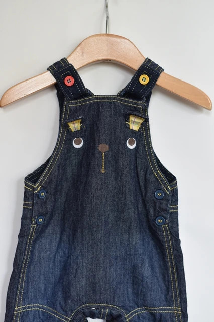 Džíny s laclem vel. 0 - 3 m, mothercare,62