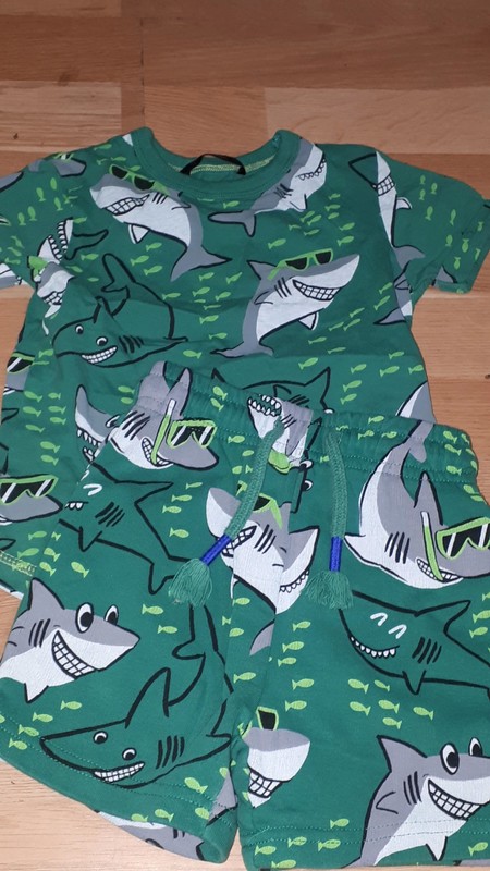 Komplet tričko + kratase se žraloky 98 george, george,98