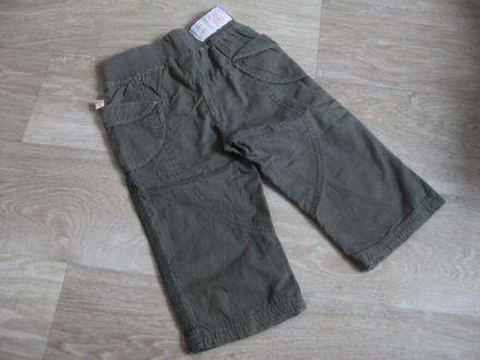 Bavlněné kalhoty podšité, 86