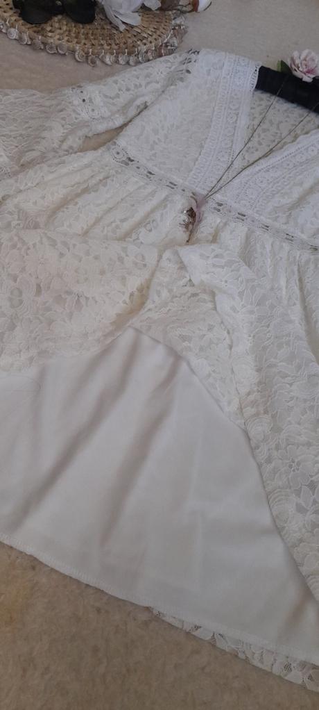 Lilie rose krajkové boho šaty, m