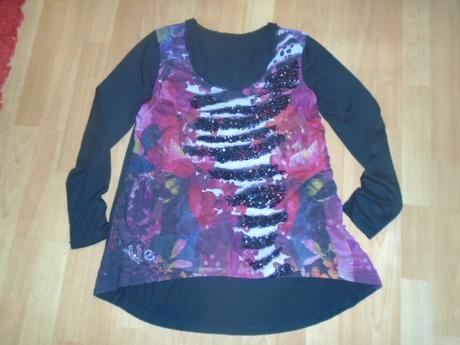 Tričko desigual vel xl flitry, desigual,xl