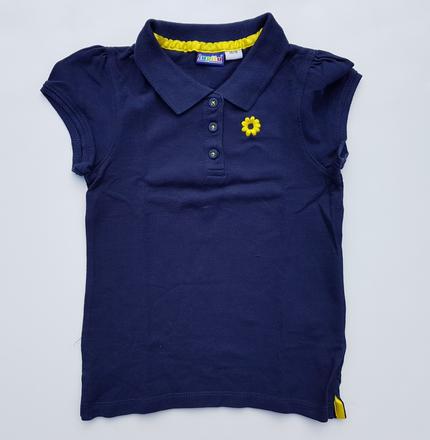 G362 dívčí polotriko s krátkým rukávem kytka v.110, lupilu,110