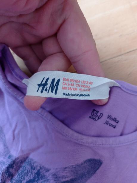 Triko krátký rukáv 98/104 h&m, h&m,98