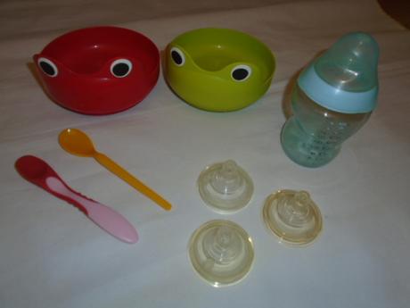 Miska lžičky plast lahvička tommi,