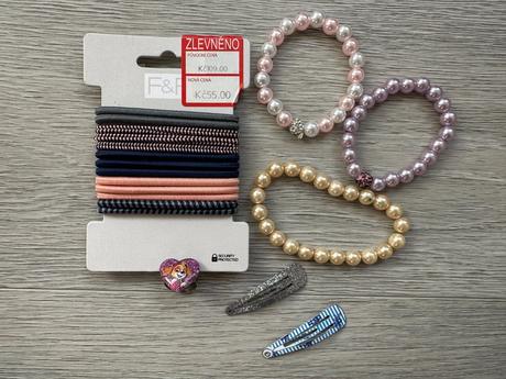 Sada gumiček, sponek do vlasů, náramků, 19 ks, 