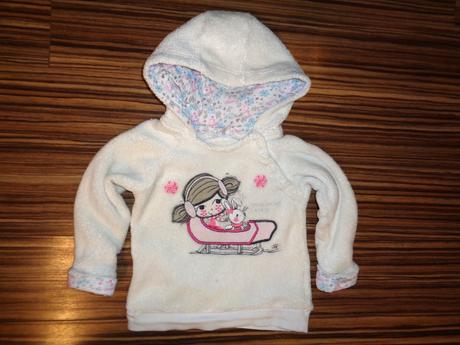 Kouzelná flísová mikina s holčičkou, baby club,80