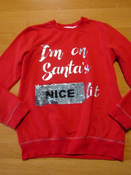 Vánoční mikina vel 146-152, 152