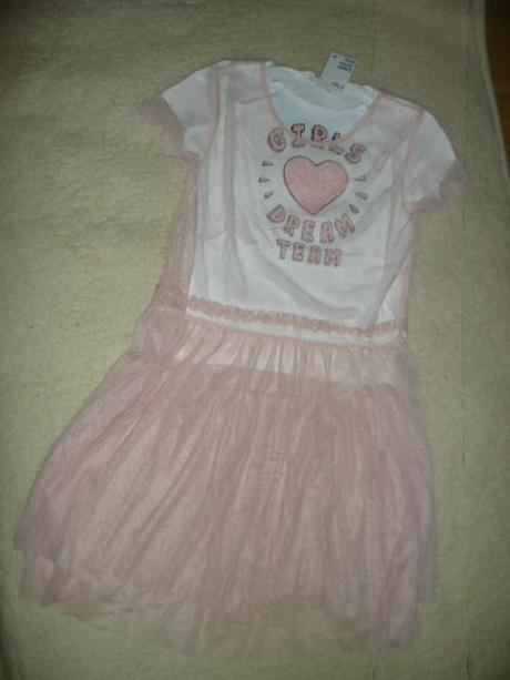 Letní šaty hm tutu srdce vel 14 +, h&m,164 / 170 / 176