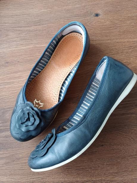 Kožené baleríny, lasocki,40