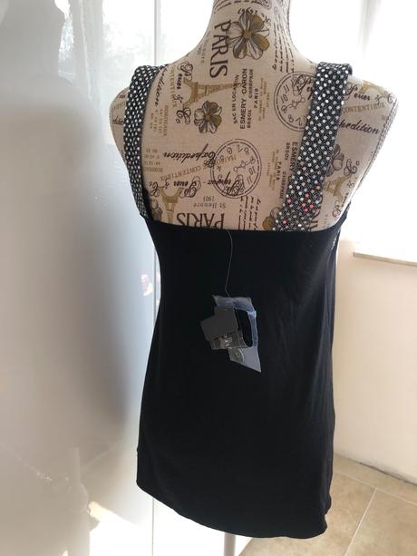 Volny top / tunika cerno stribrny melrose 36, 36