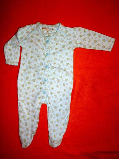 Luxusní modrý květovaný overal pro princezny, 68