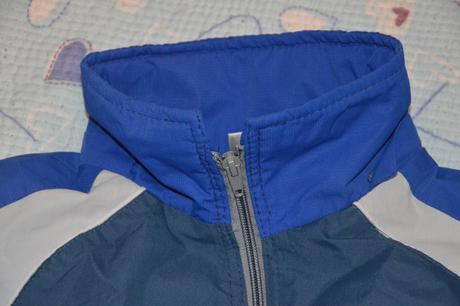 Oteplená přechodová,  slabší zimní bunda, 116