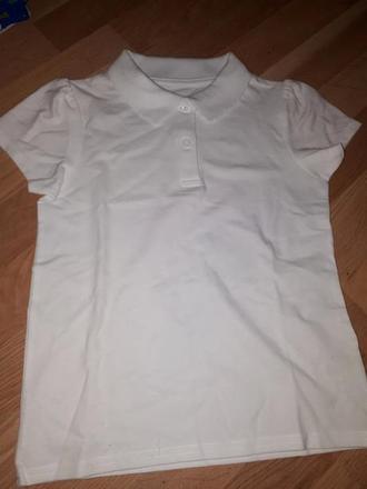 Bílé polo tričko holky 128 tu, tu,128