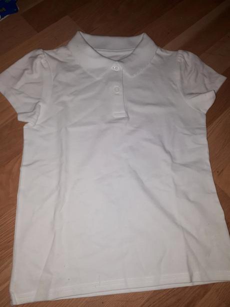 Bílé polo tričko holky 128 tu, tu,128