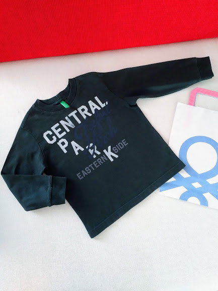 Benetton tričko dlouhý rukáv 3-4r, benetton,98