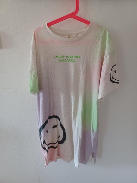 Maxi tričko oversize šaty, h&m,170