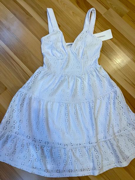 Bílé šaty terranova xs/158/164, 164