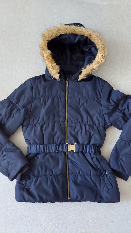 Tmavě modrá bunda h&m,vel.158, h&m,158