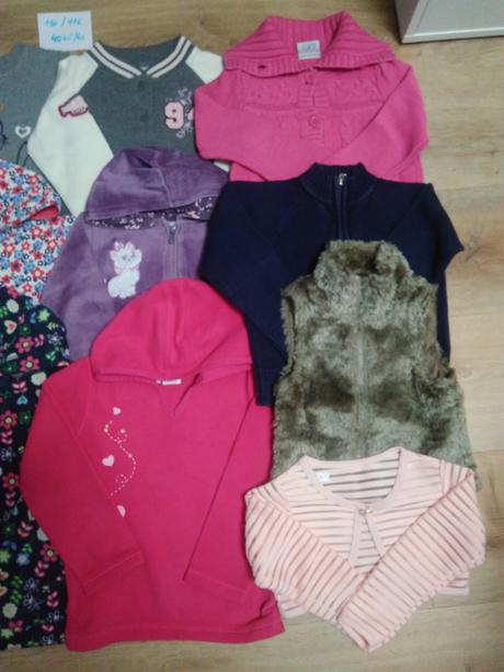 8 x mikina / svetr / bolerko / vesta, vel 110/116, george,110