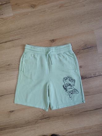 Chlapecké teplákové kraťasy h&m 158 zelenkavé play, h&m,158