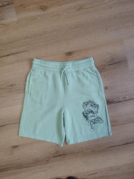 Chlapecké teplákové kraťasy h&m 158 zelenkavé play, h&m,158