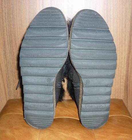 Černé dámské zimní boty tamaris, tamaris,39