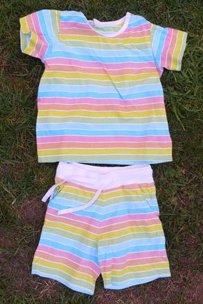 Pyzamko - triko + kratasy, h&m,86