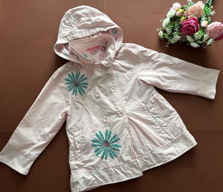 Růžový kabátek na jaro/podzim - v.4/5 let, john lewis,110