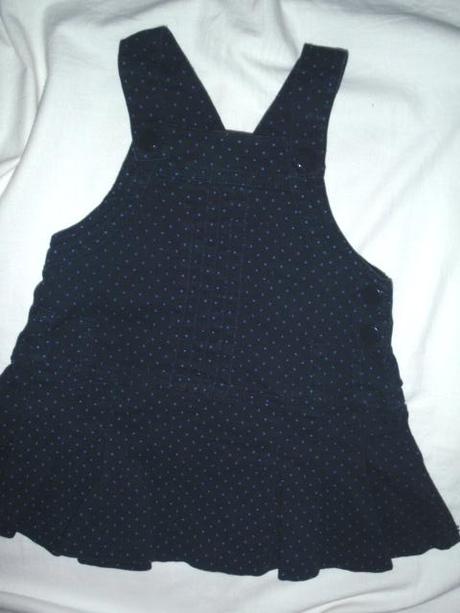 Nádherná riflová laclová sukně s puntíkama, zara,86