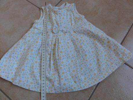 Manžestrové šatičky s mašlí, 56